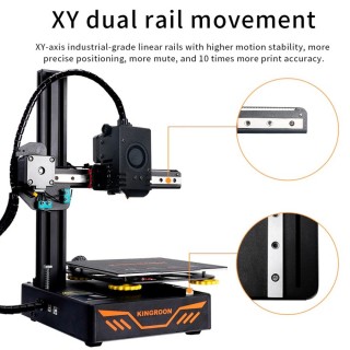 3D Printer Kingroon KP3S NEW Linear Rail Direct Drive 32 Bit TMC2225